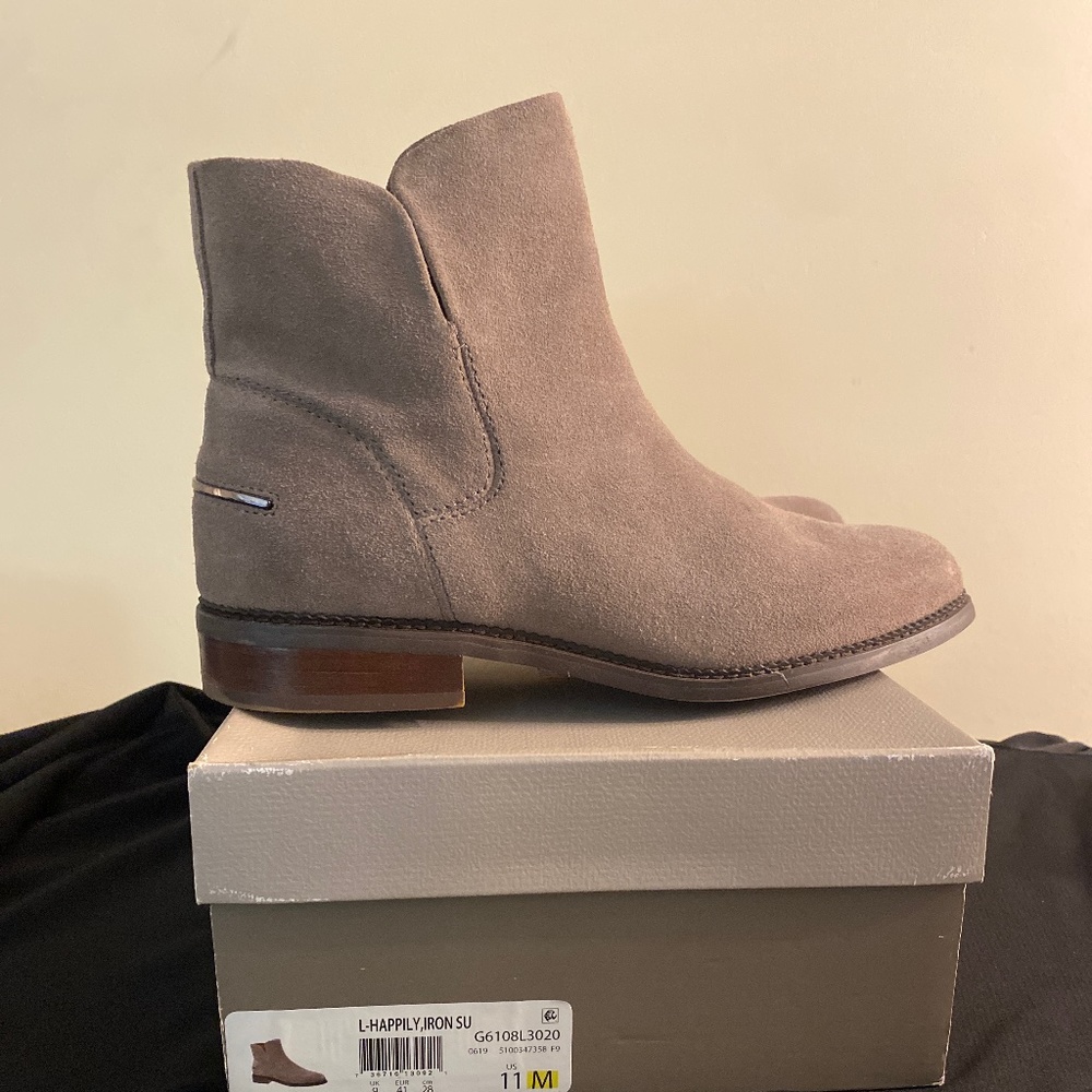 Suede booties
